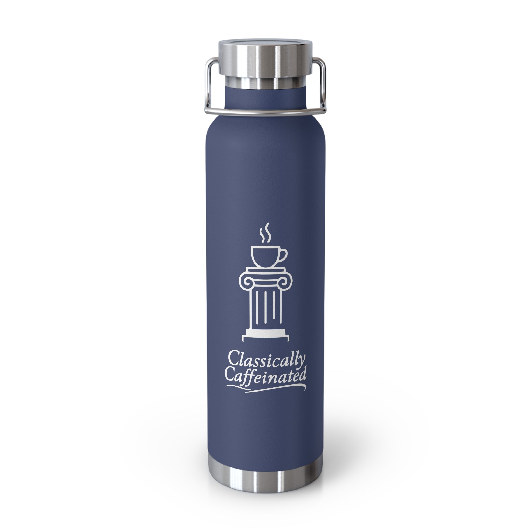 Classically Caffeinated Copper Vacuum Insulated Bottle, 22oz
