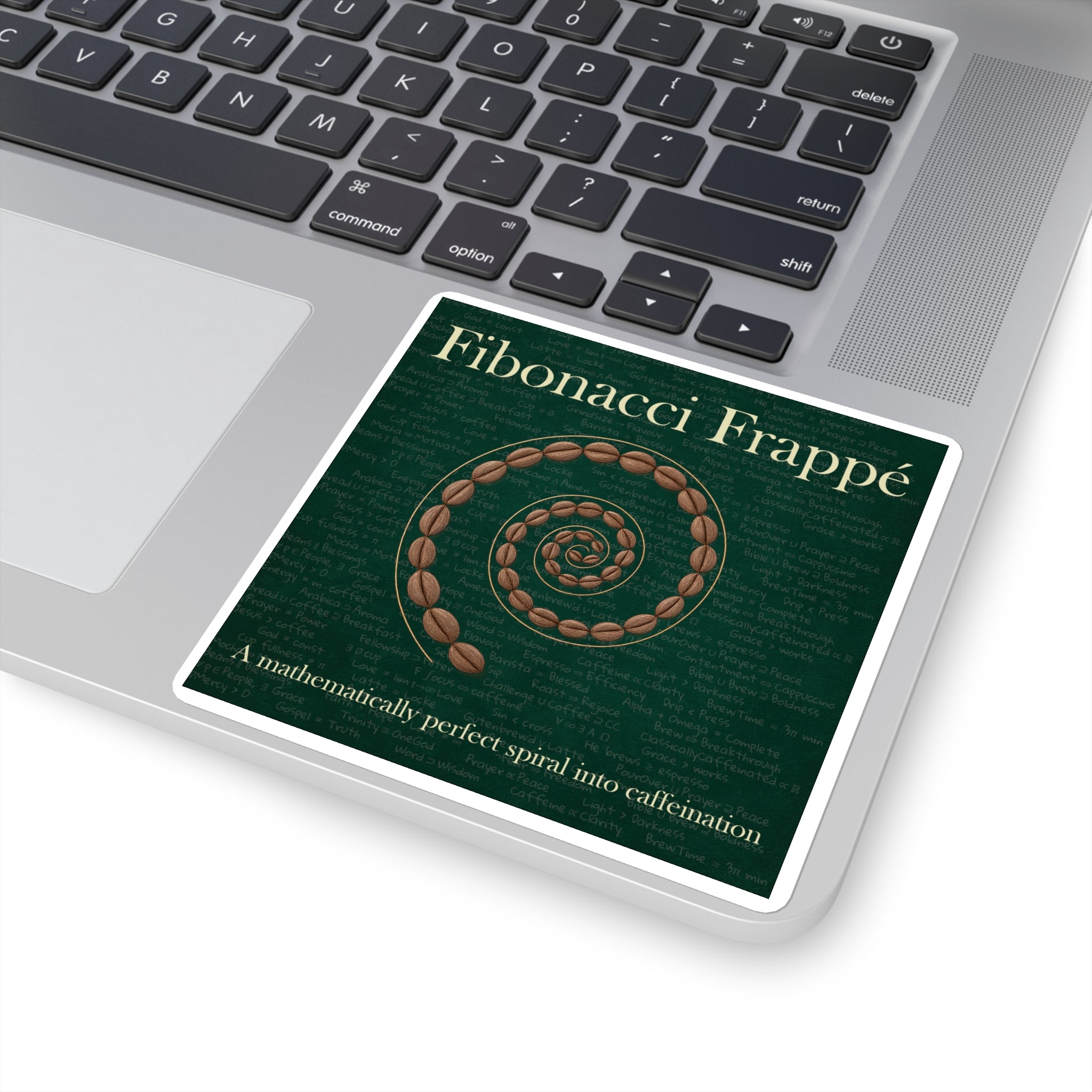 Fibonacci Frappe Vinyl Sticker
