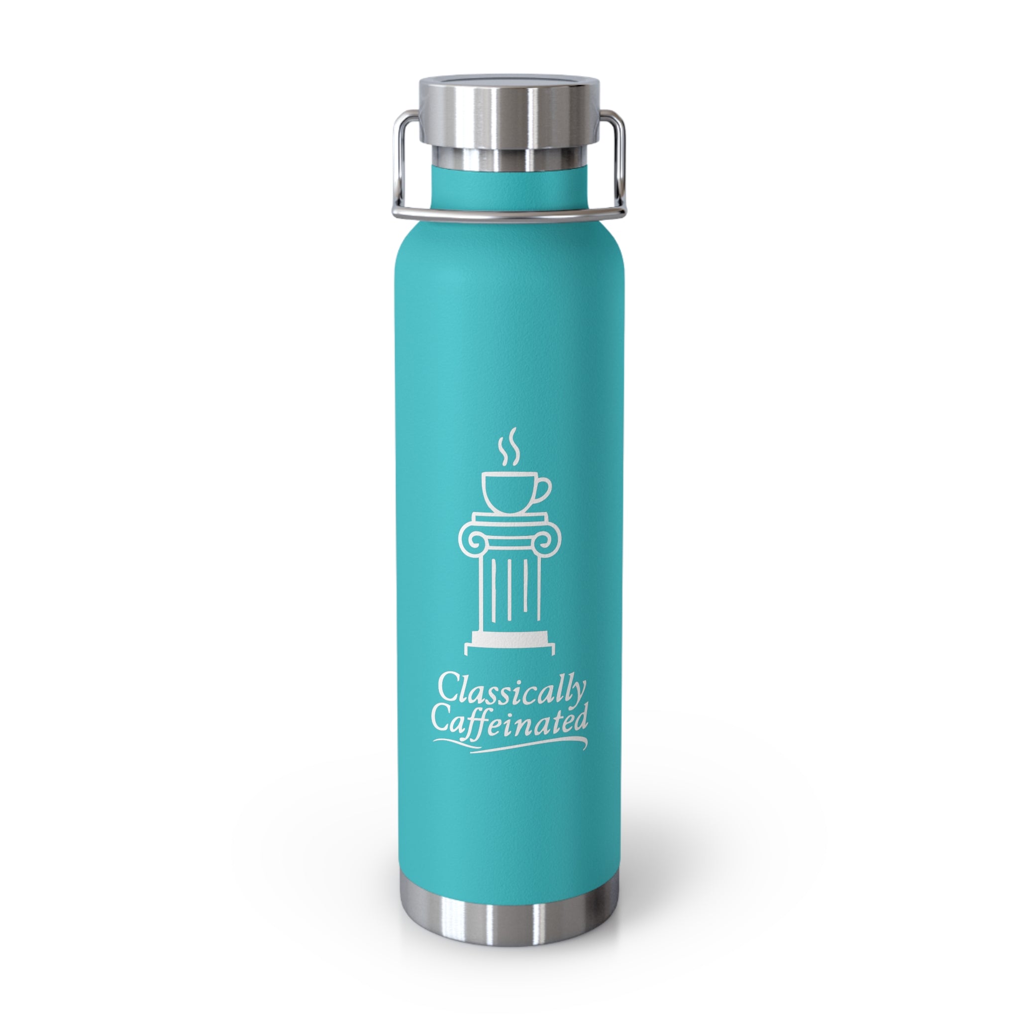 Classically Caffeinated Copper Vacuum Insulated Bottle, 22oz