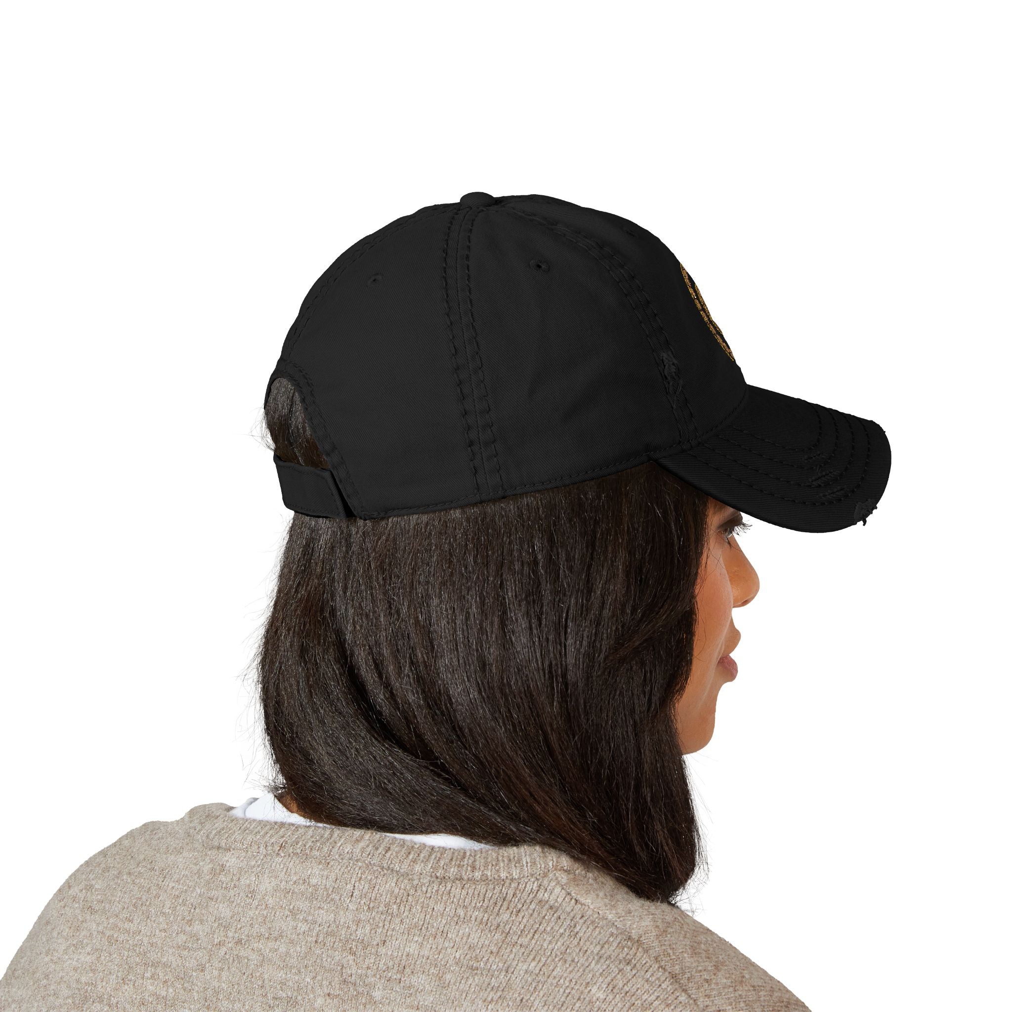 Fibonacci Distressed Dad Hat (Embroidered)