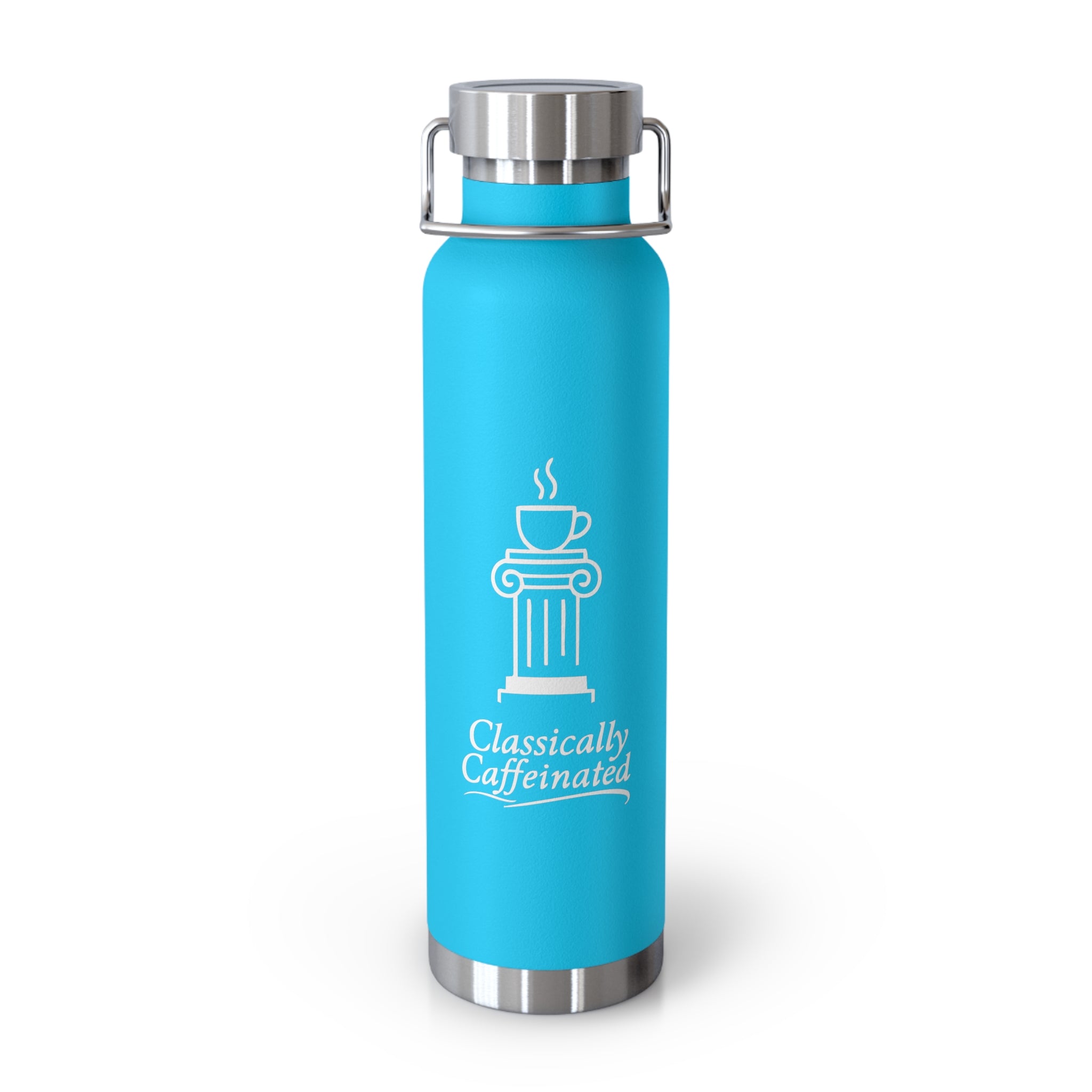 Classically Caffeinated Copper Vacuum Insulated Bottle, 22oz