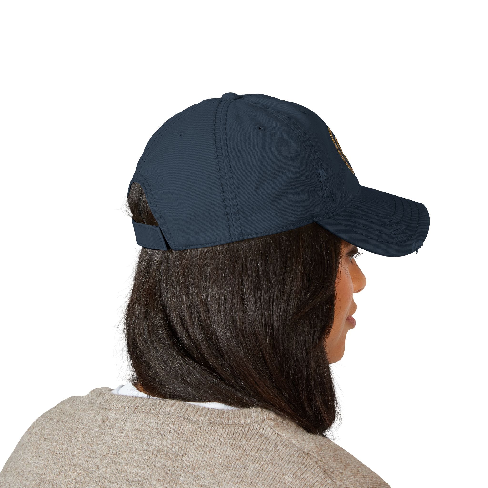 Fibonacci Distressed Dad Hat (Embroidered)