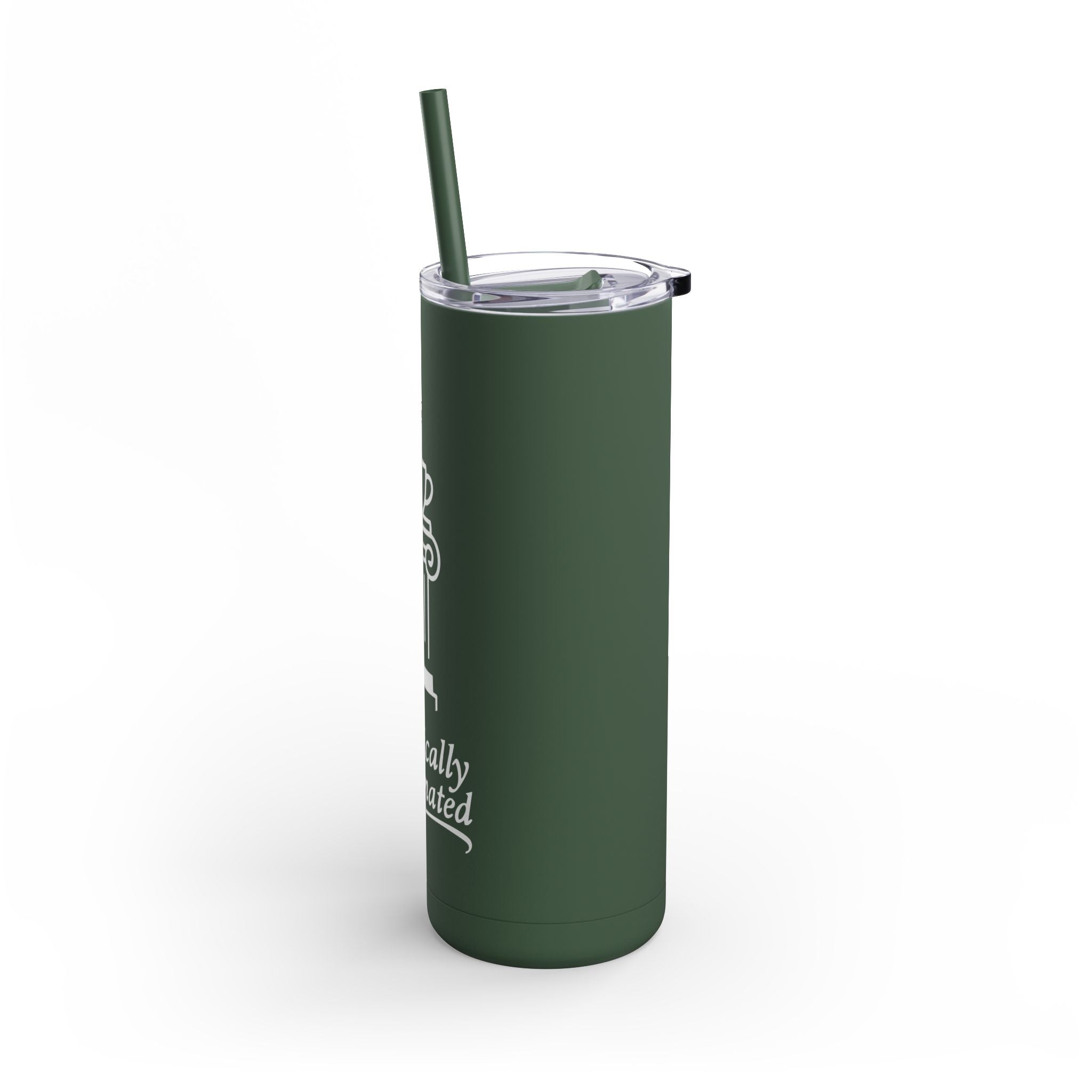 Classically Caffeinated 20oz Skinny Matte Tumbler