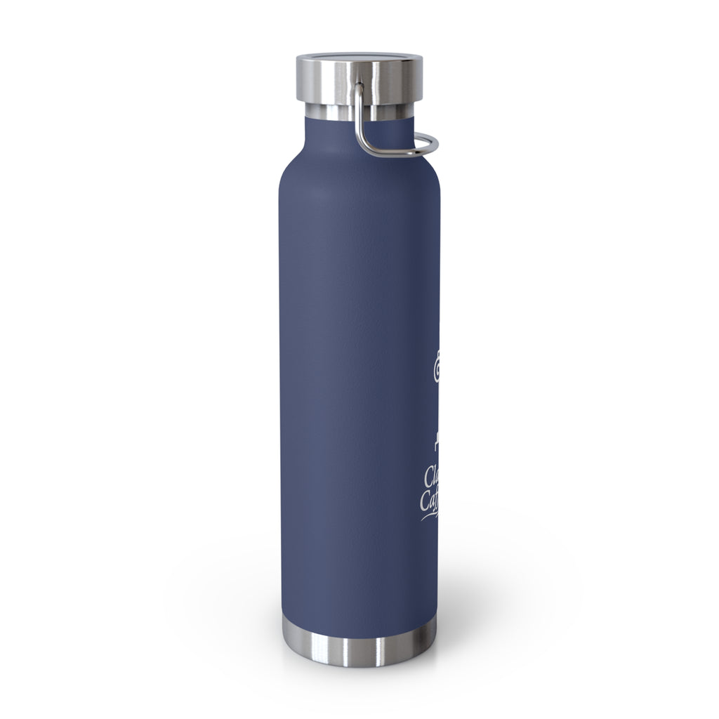 Classically Caffeinated Copper Vacuum Insulated Bottle, 22oz