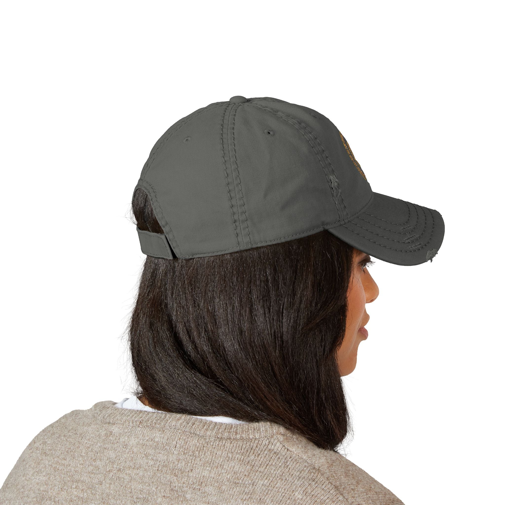 Fibonacci Distressed Dad Hat (Embroidered)
