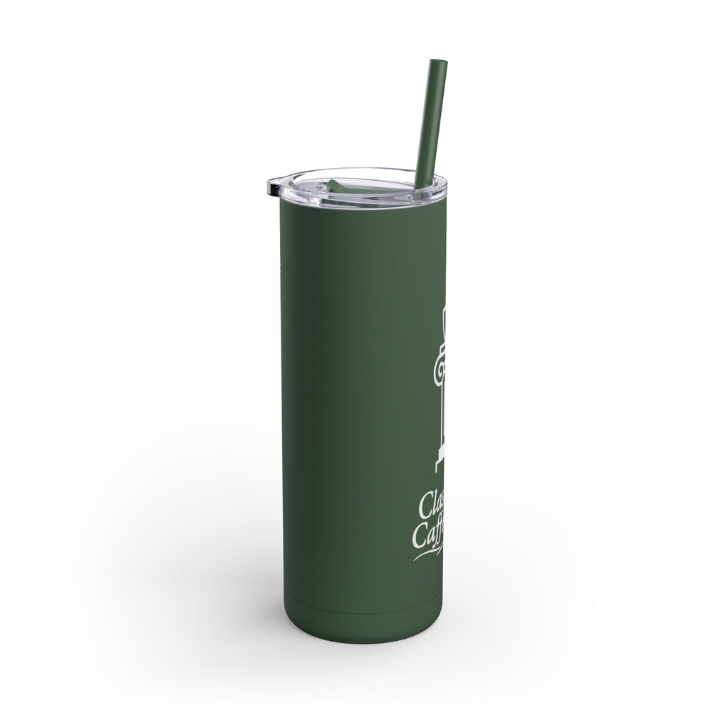 Classically Caffeinated 20oz Skinny Matte Tumbler