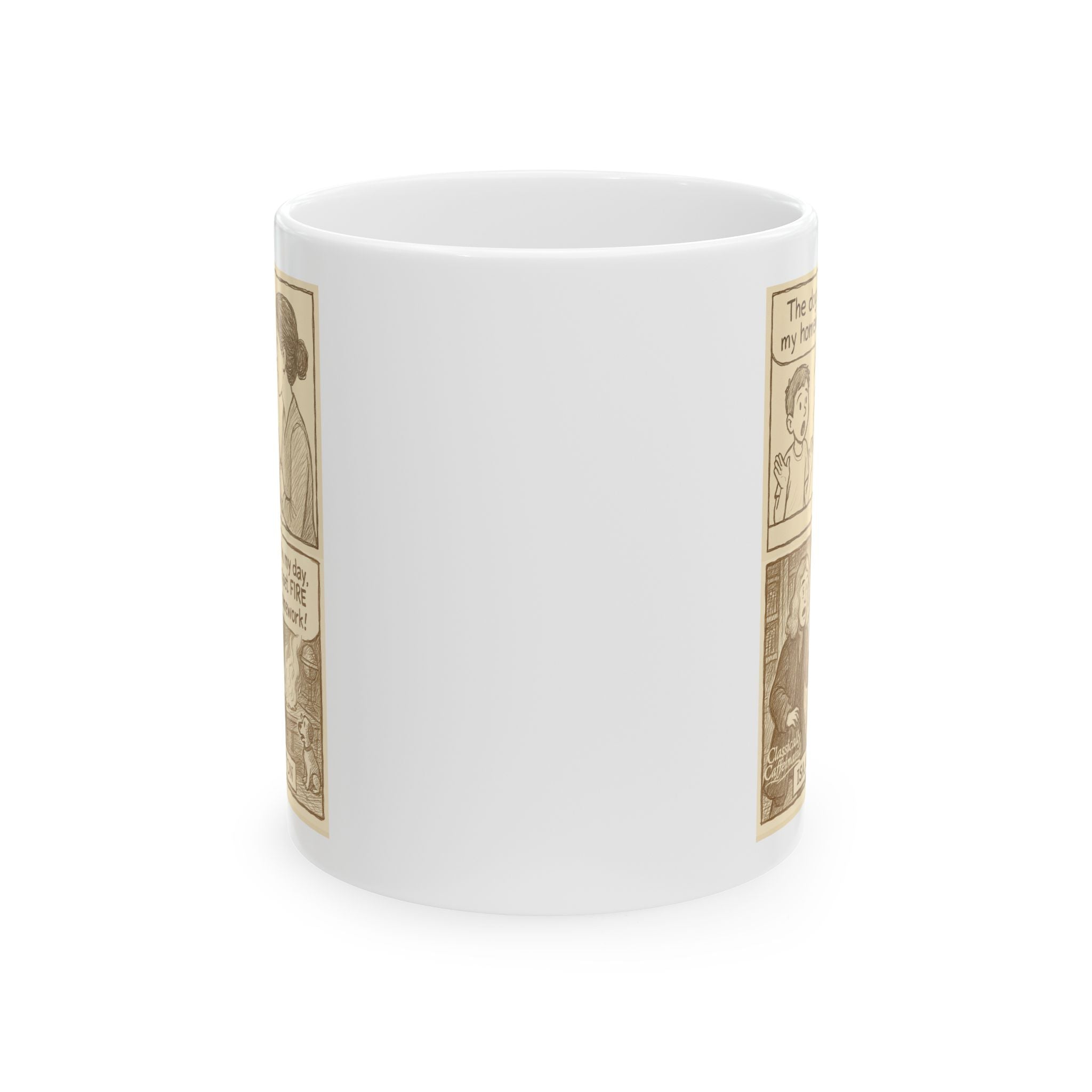 Isaac Newton – “Dog Ate My Homework” Mug