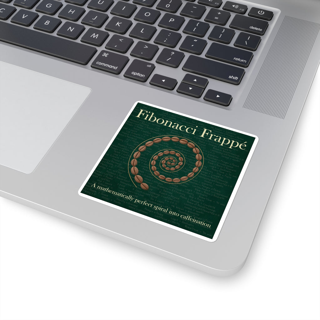 Fibonacci Frappe Vinyl Sticker