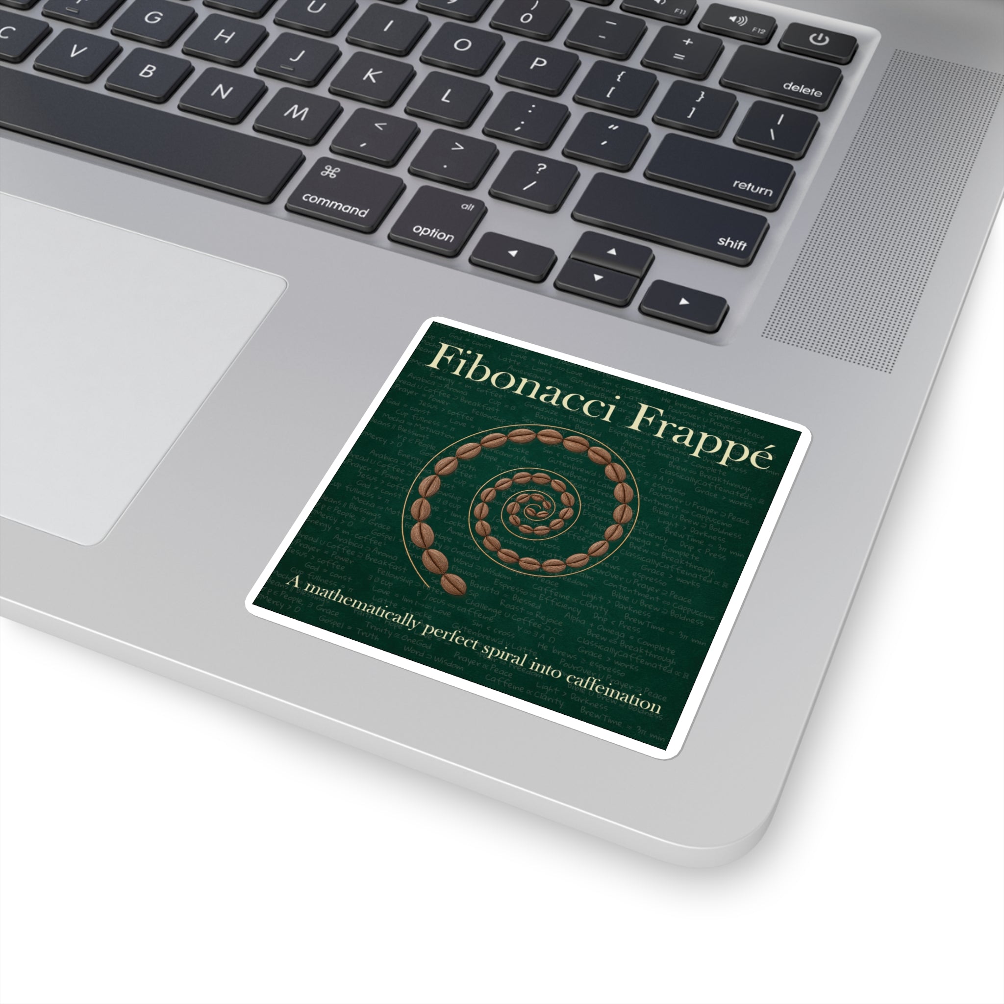Fibonacci Frappe Vinyl Sticker