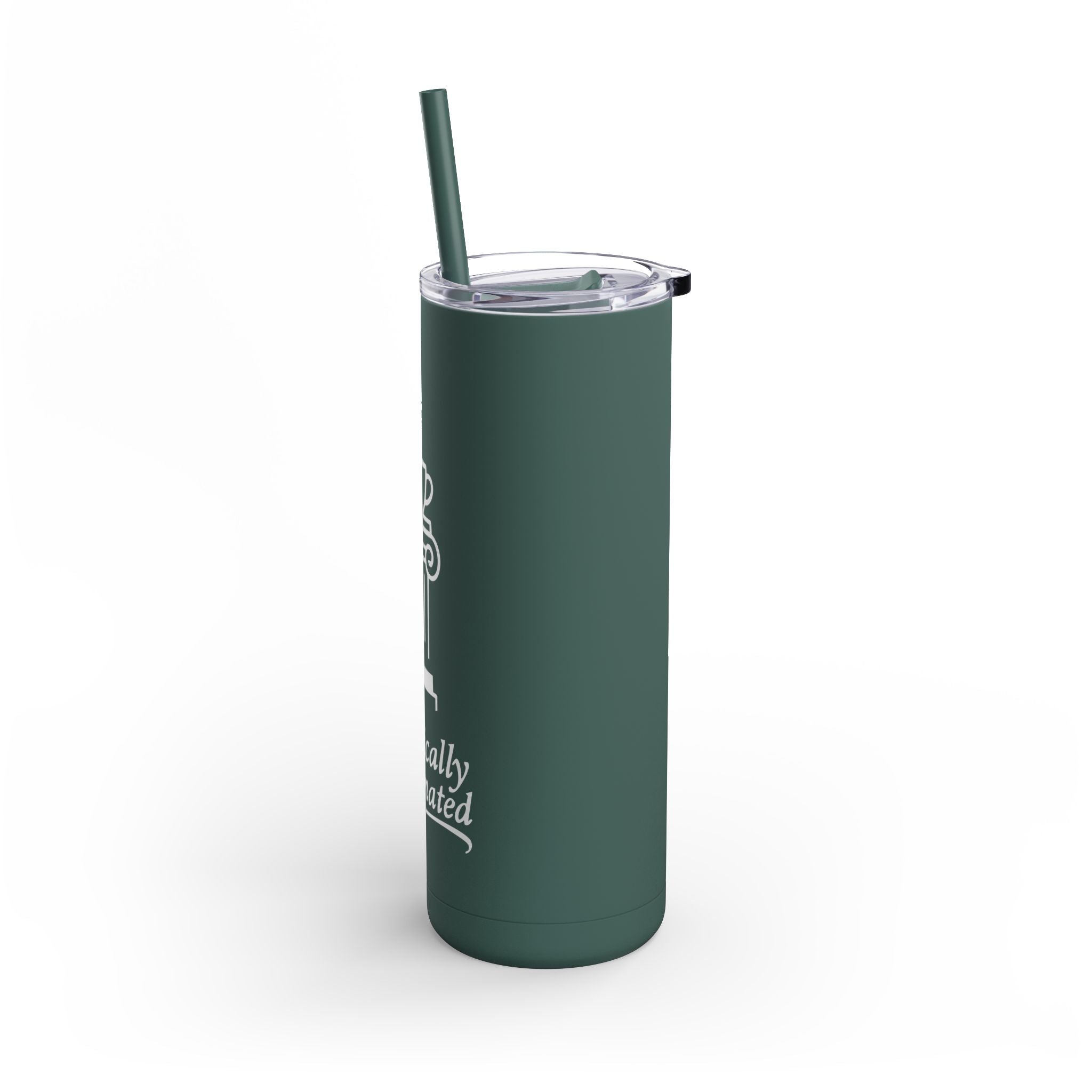 Classically Caffeinated 20oz Skinny Matte Tumbler
